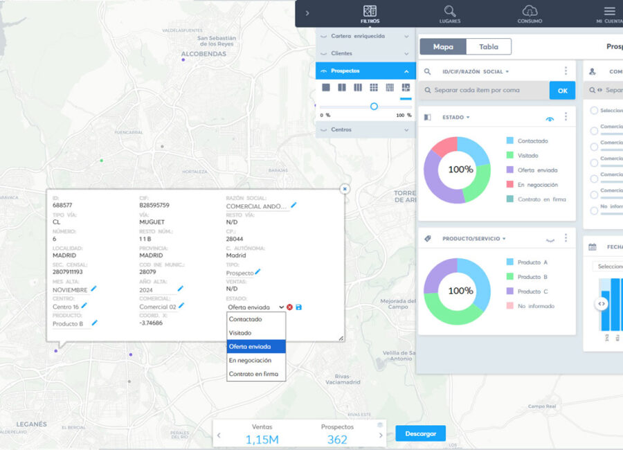 GeoCRM: CRM con geolocalización para pymes y equipos comerciales